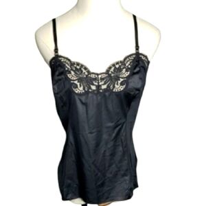 Vintage Bundle Union Tag Lace Detail Chemise & Cache Dress Liner Slip Goth 36